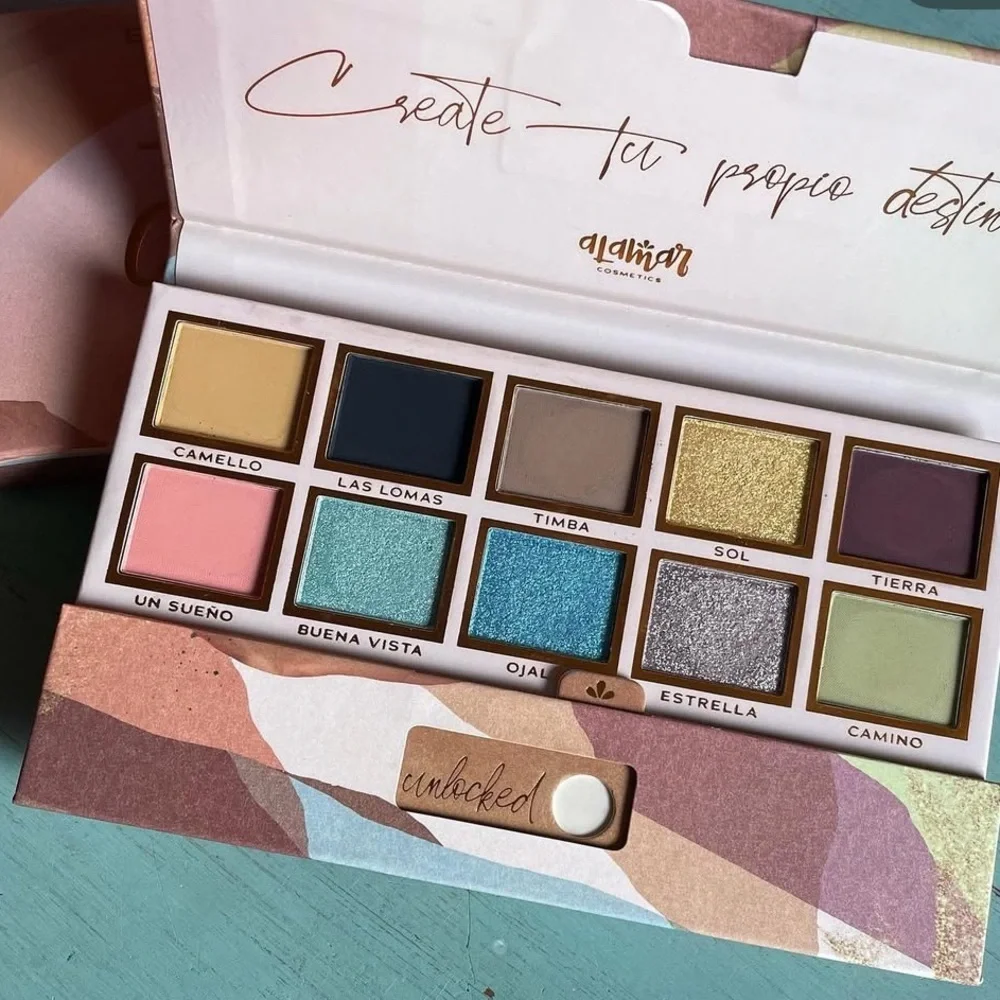 Alamar Cosmetics Eyeshadow Palette - Vibrant Multi-Color Collection New in Box